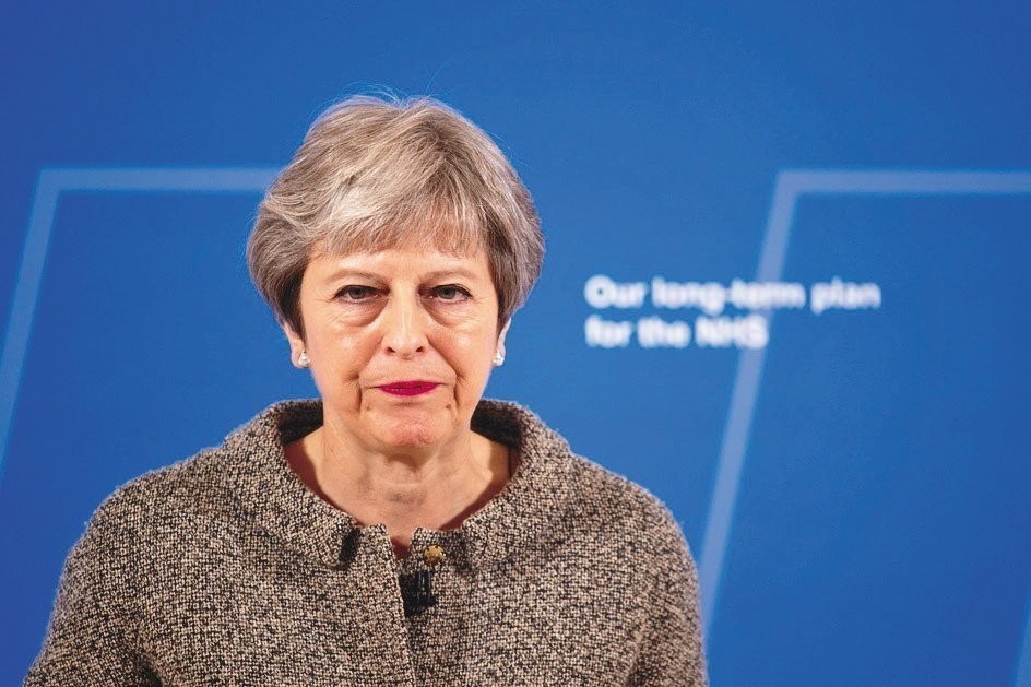 英國首相梅伊。（圖源：EPA）