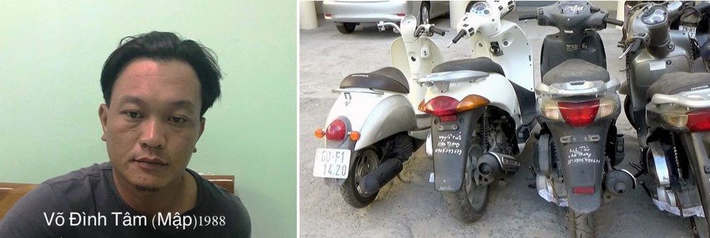 被逮捕的犯罪嫌疑人武廷心與贓物。(公安機關提供)