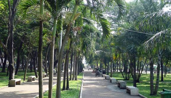 調撥財政預算整飭“九‧二三”公園。圖為“九‧二三”公園一瞥。