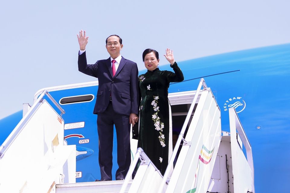 國家主席陳大光結束訪問埃塞俄比亞與埃及。(圖源:越通社)