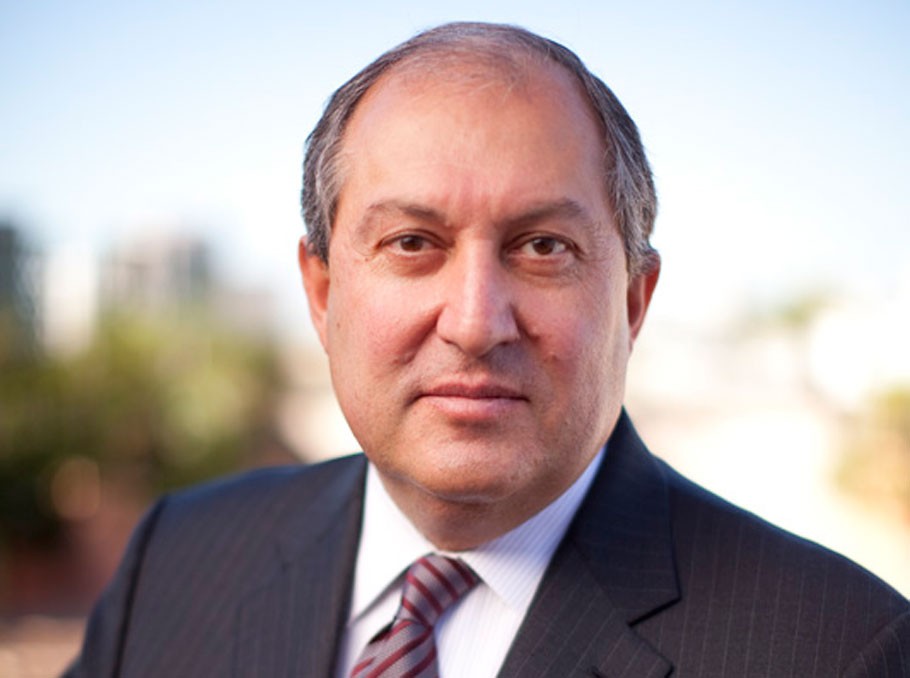 亞美尼亞總統阿爾緬‧薩爾基相。（圖源：互聯網）