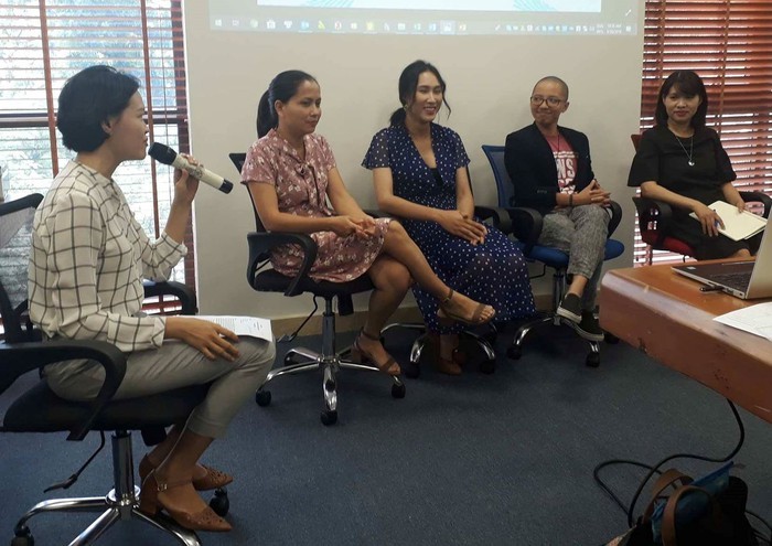 與會者在研討會上交流意見。（圖源：朱良）