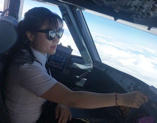 捷星太平洋航空公司首名女機長黎氏碧紅。