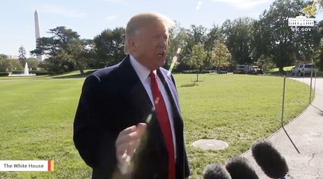 美國總統特朗普。（圖源：白宮視頻截圖）
