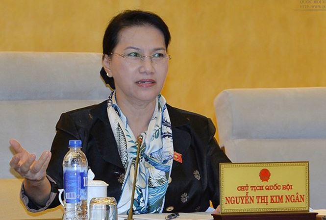 國會主席阮氏金銀。（圖源：勇阮）