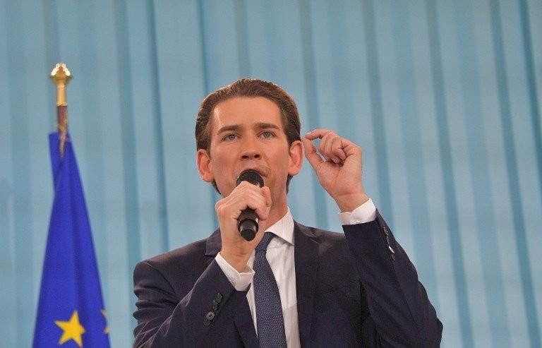 奧地利保守派、強烈反對移民的總理庫爾茨(Sebastian Kurz)表示，奧地利不會加入聯合國移民公約。（圖源：AFP）