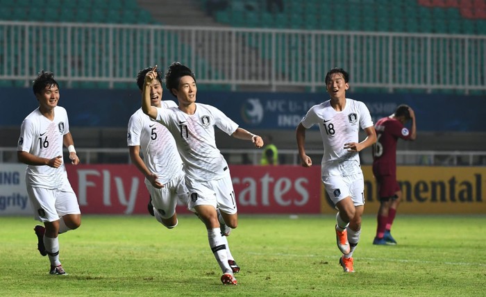 韓國3比1勝卡塔爾。（圖源：互聯網）