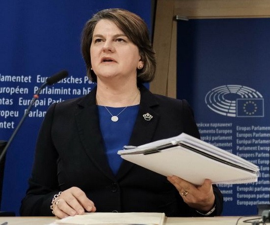 北愛爾蘭民主統一黨（DUP）黨首福斯特。（圖源：互聯網）