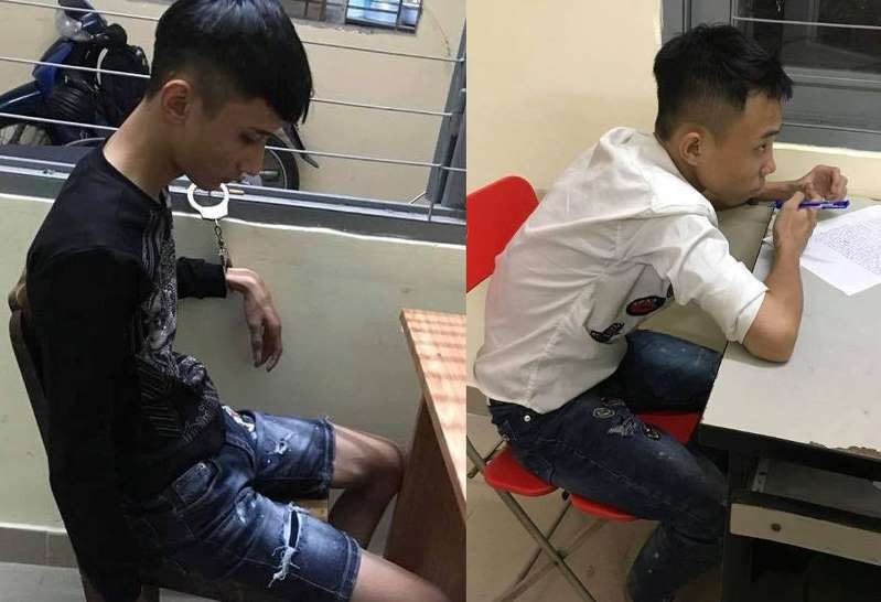 被抓獲的2名劫匪。（圖源：先鋒）