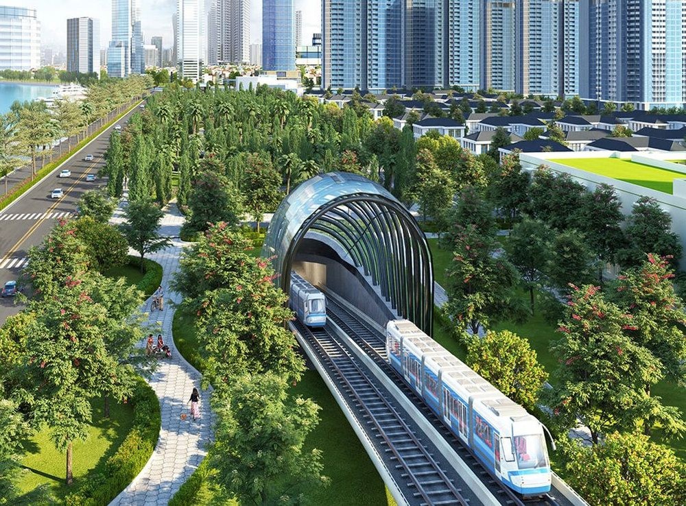 濱城-仙泉地鐵一號線藍圖。（圖源：互聯網）