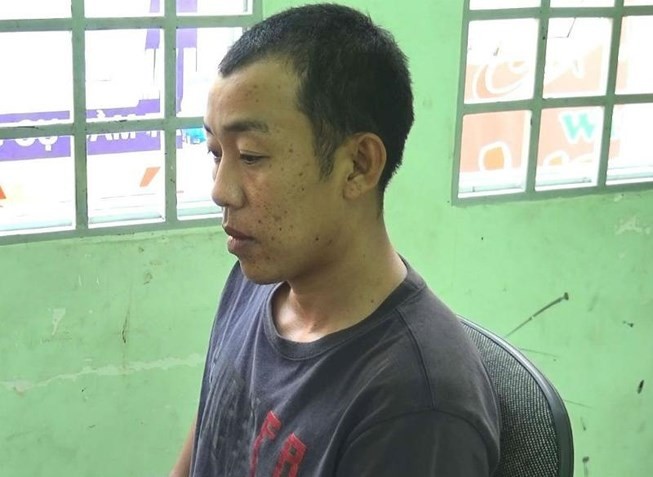 被扣押的殺人嫌犯阮友俊。（圖源：武匯）