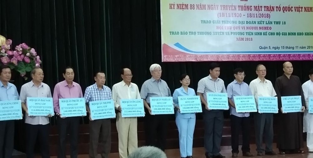 多個華人單位贊助為窮人基金。