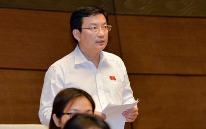 平陽省國會代表范仲仁在國會會場上發言。（圖源：VOV）