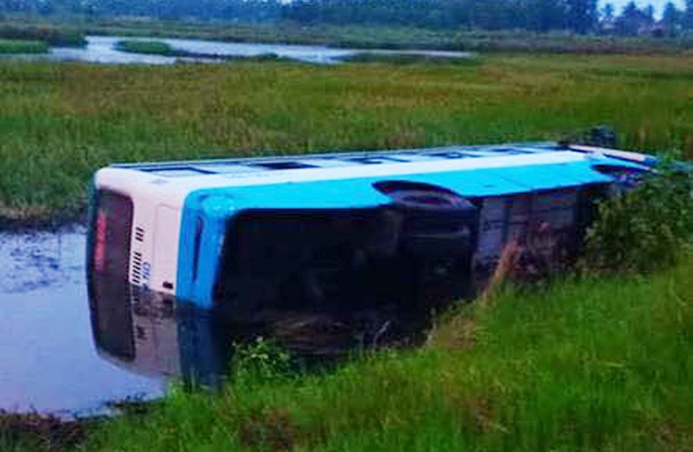 牽引車與集裝箱車迎面相撞 ảnh 1