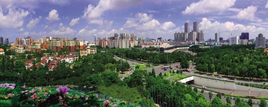 風景如畫的中山城區。