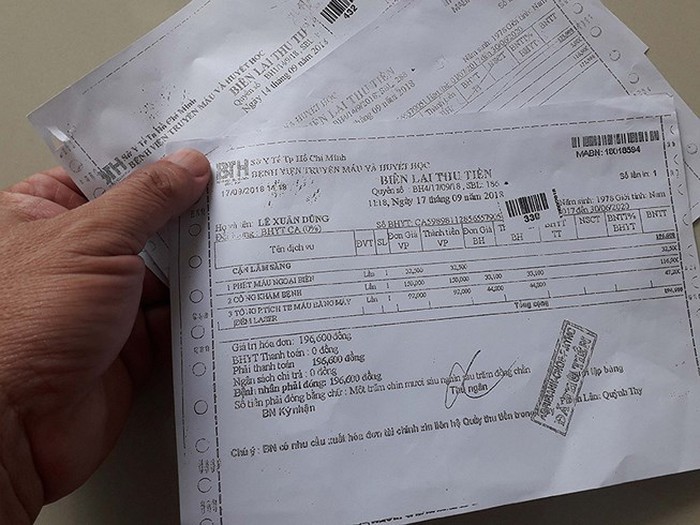 收據得不到結算就診費。