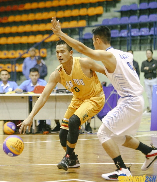 籃球項目3X3賽項男子組：芹苴隊- 河內隊比賽一瞥。（圖源：bongro24h）