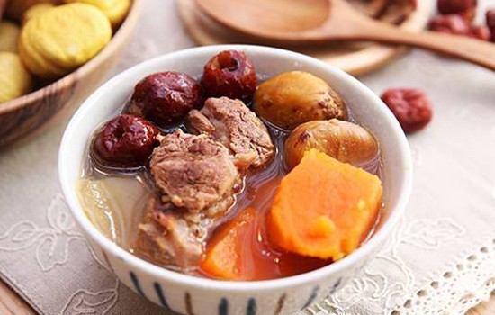 地瓜栗子排骨湯。.（圖源：互聯網）