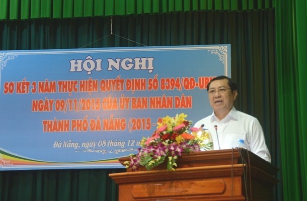 市人委會主席黃德詩在會議上發表指導意見。（圖源：功幸）