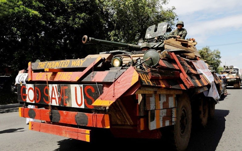 菲律賓國會參眾兩院12日召開聯席會議，以壓倒性多數的投票結果通過了菲總統杜特爾特關於延長南部地區戒嚴令至2019年年底的提議。（圖源：路透社）