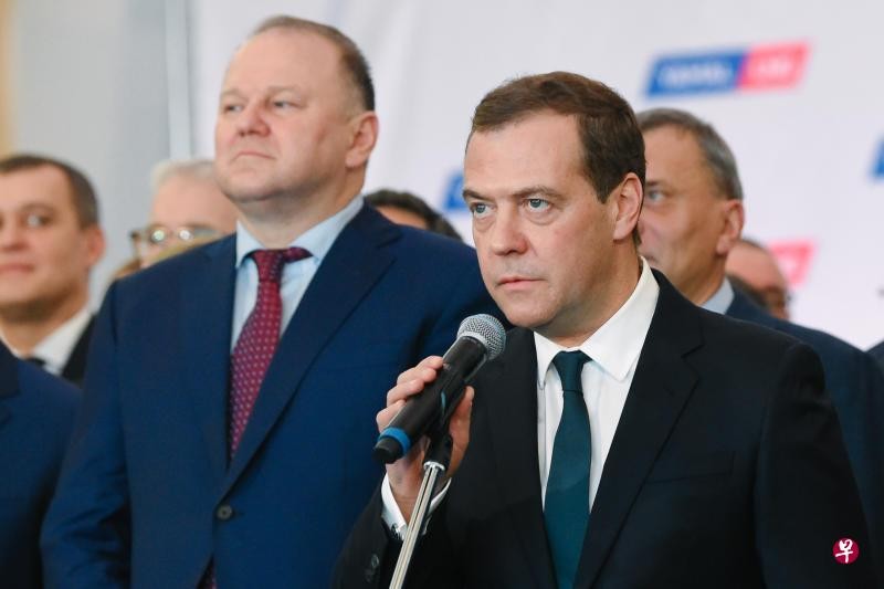 俄羅斯總理梅德韋傑夫。（圖源：新華社）