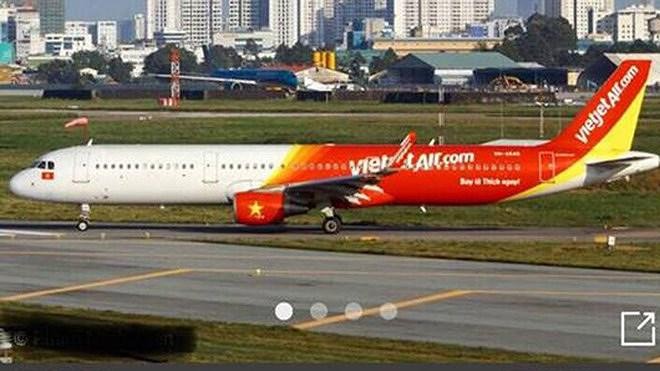 越捷客機連續三天發生故障。（示意圖源：互聯網）