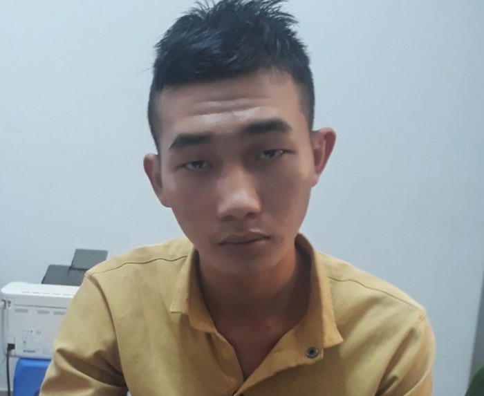 被扣押的嫌犯阮志清。（圖源：阮龍）