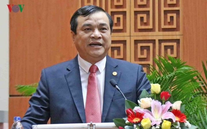 新任廣南省省委書記潘越強。（圖源：VOV）
