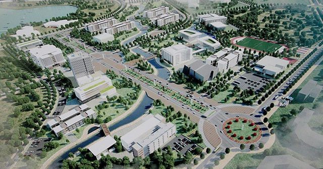 河內市國立大學建設總體規劃效果圖。(圖源:互聯網)