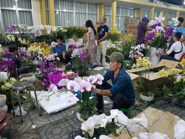 不少花店要加夜班以滿足大量訂單的需求。（圖源：阮智）