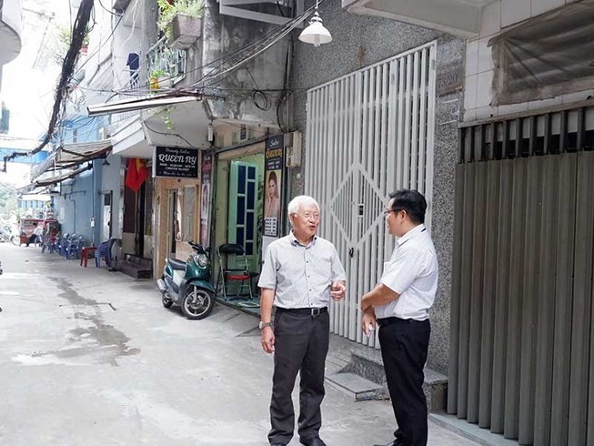 第五郡阮表街73號巷的居民喜迎新巷道。