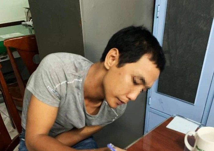 被抓獲的竊匪阮寶英。（圖源：PLO）