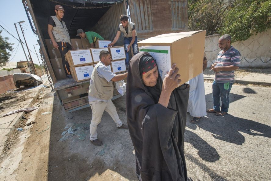 歐盟當地時間20日宣佈向伊拉克提供5000萬歐元援助，用於人道主義援助和發展合作。（圖源：EU Humanitarian Aid）