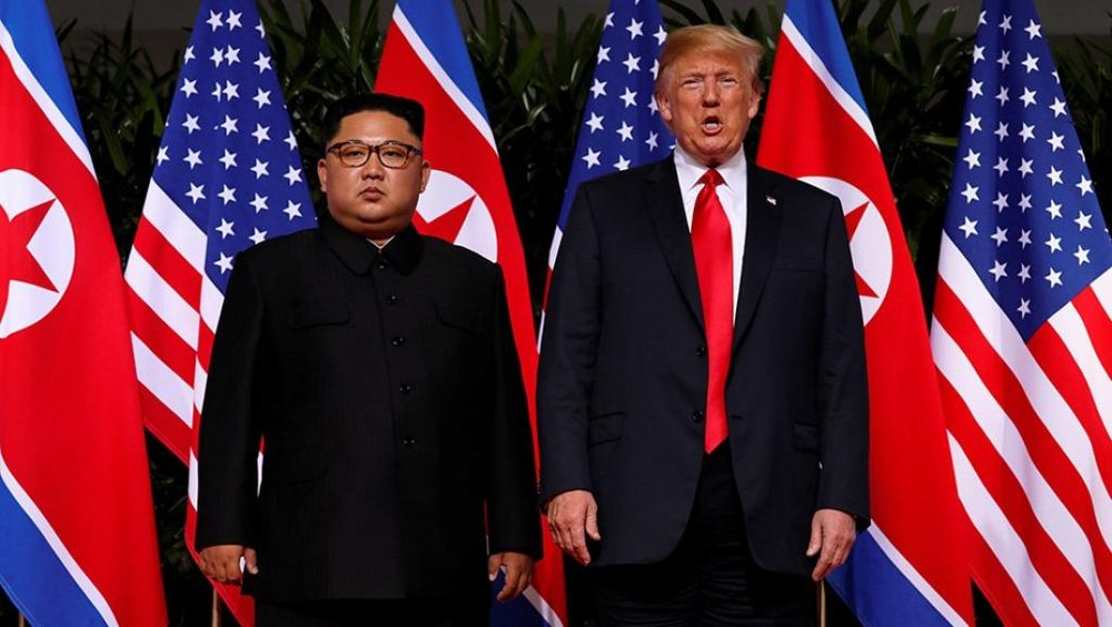 朝鮮領導人金正恩與美國總統特朗普。(圖源:路透社)