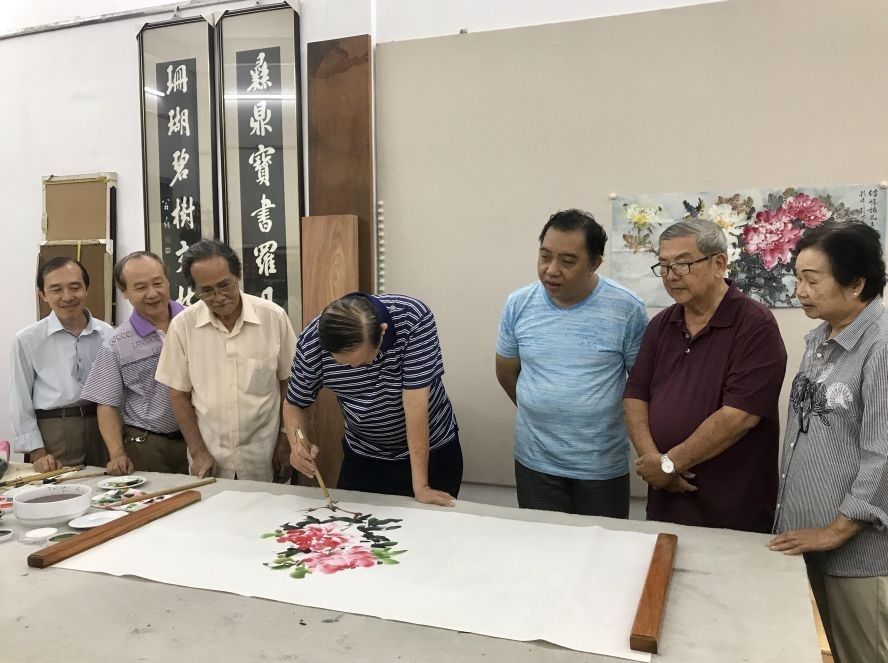 書畫家交流一瞥。