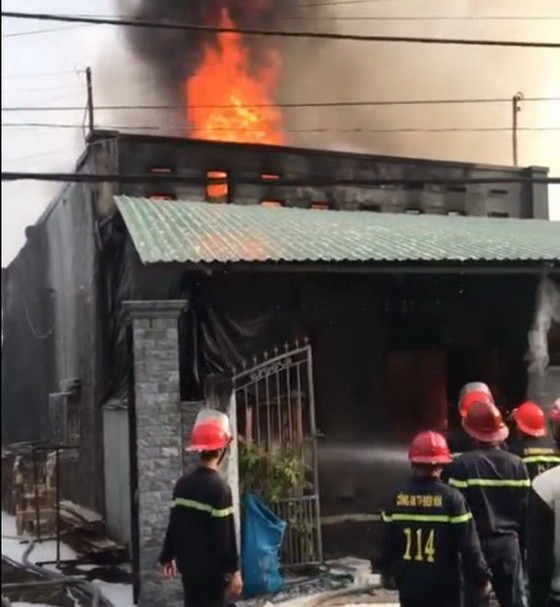 消防隊聞訊後迅速趕抵現場奮勇滅火。（圖源：視頻截圖）