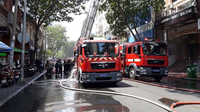 某個在第一郡發生的火警救援現場。