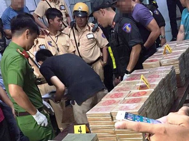 市公安廳上月查獲895塊海洛因。