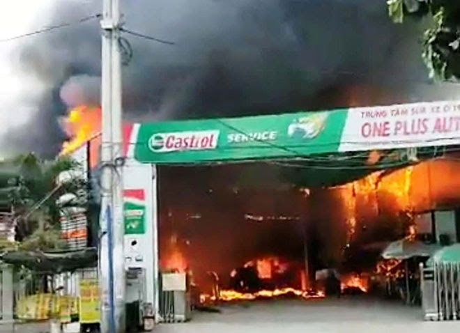 火警現場。（圖源：孟玲）