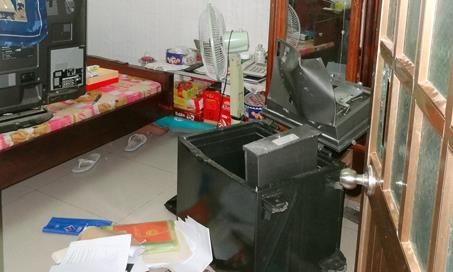 保險箱被撬開現場。（示意圖源：互聯網）