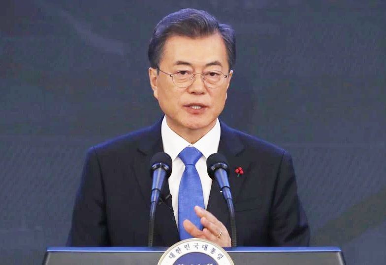 韓國總統文在寅。（圖源：AP）