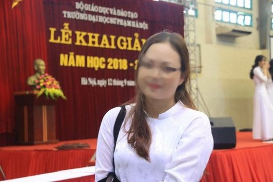 2018年河內師範大學榜首考生T.P.T現已退學。（圖源：VNN）