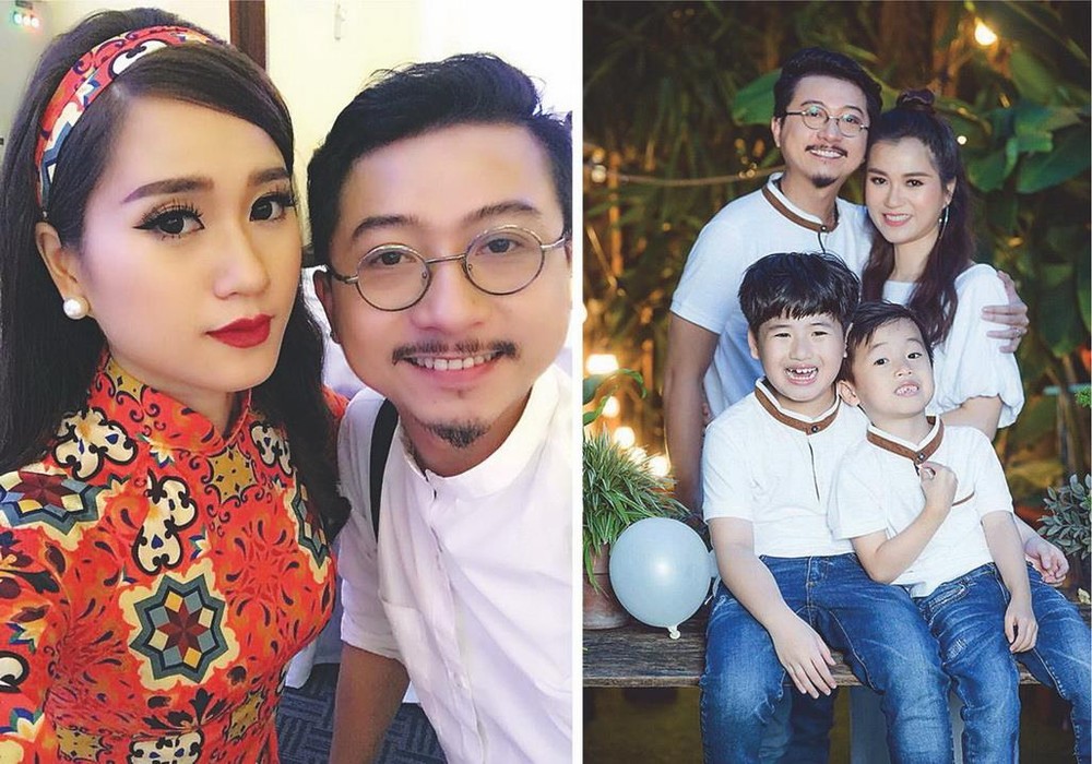 幸福的林葦夜小家庭合照。