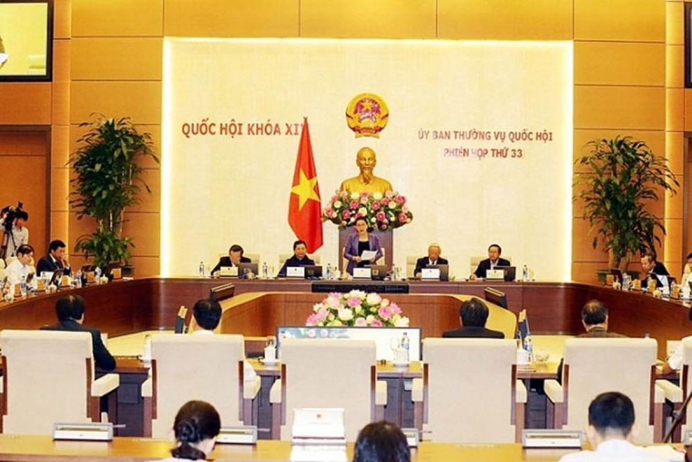 為國會常委會第三十四次會議作準備。圖為國會常委會第三十三次會議現場。（圖源：越通社）