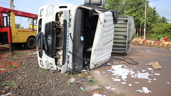 車禍現場。（圖源：B.L）