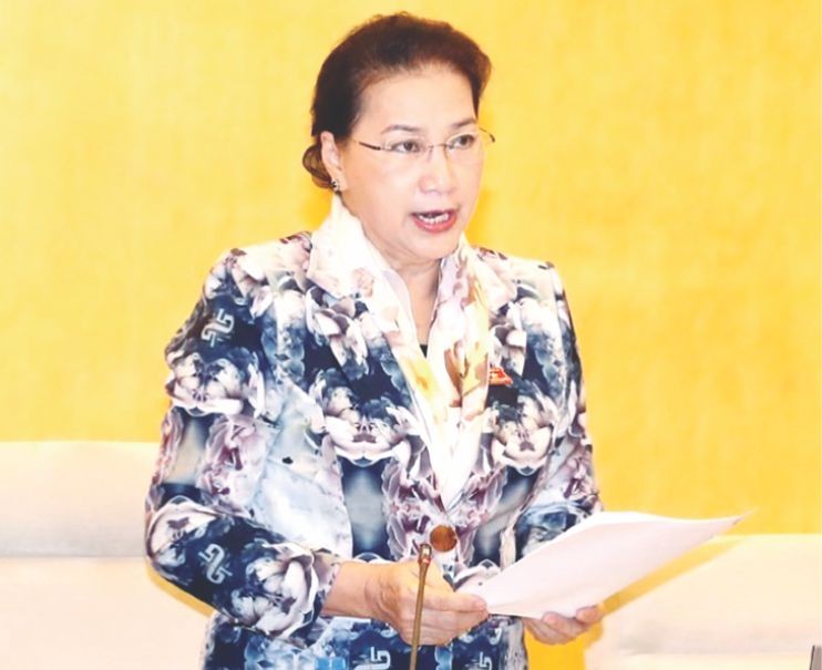 國會主席阮氏金銀。（圖源：互聯網）