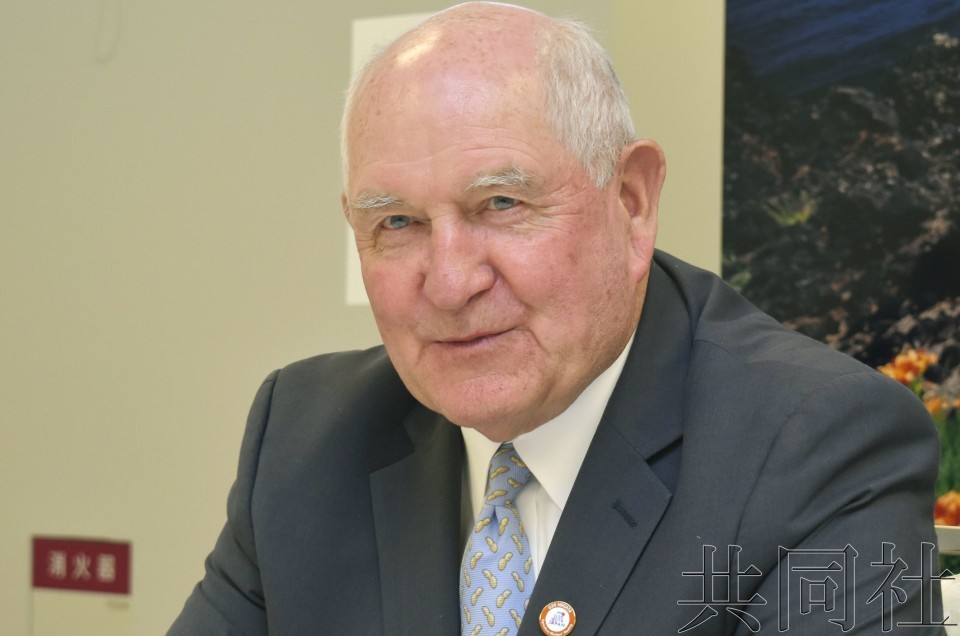 美國農業部長珀杜（Sonny Perdue）。（圖源：共同社）