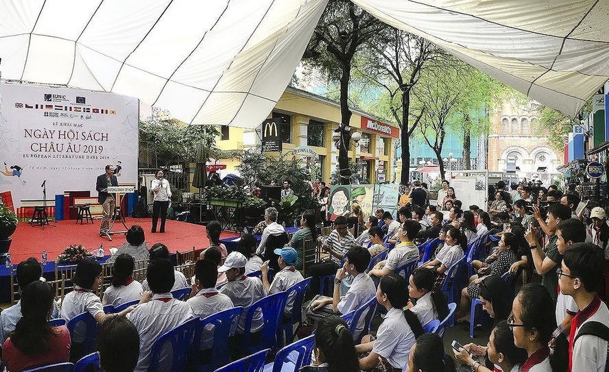 “2019年歐洲書香日”開幕式現場。（圖源：淑娟）