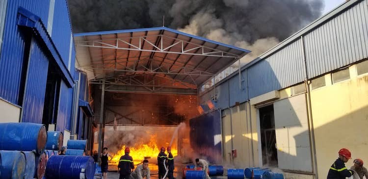 火警現場。（圖源：江征）