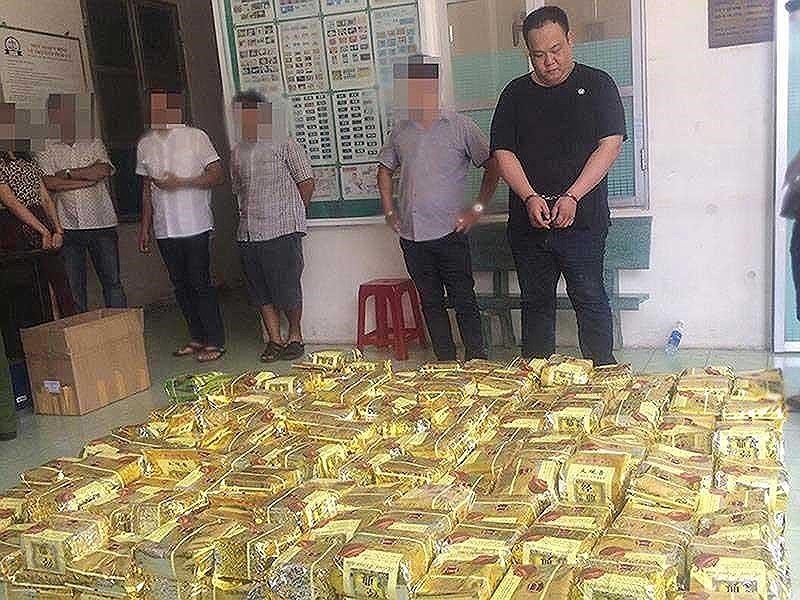 市公安廳查獲1.1噸由台灣人走私的毒品。